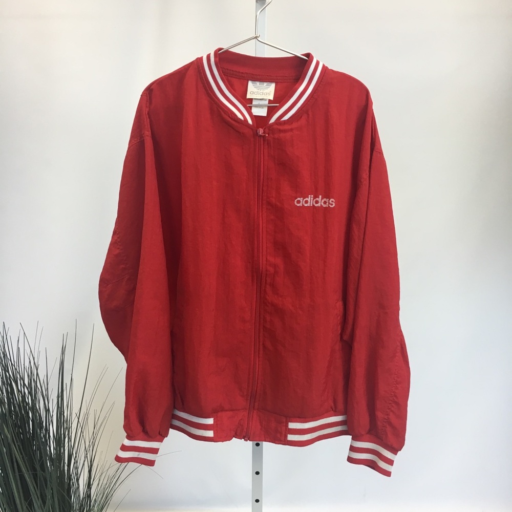 Vintage 90s Nylon Adidas Bomber Jacket